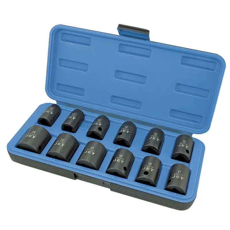 Jet 12-Piece 1/2-Inch Drive Metric Impact Socket Set (6-Point) 1