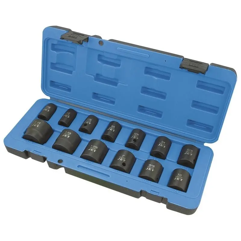 Jet 13-Piece 1/2-Inch Drive Sae Impact Socket Set (6-Point) 1