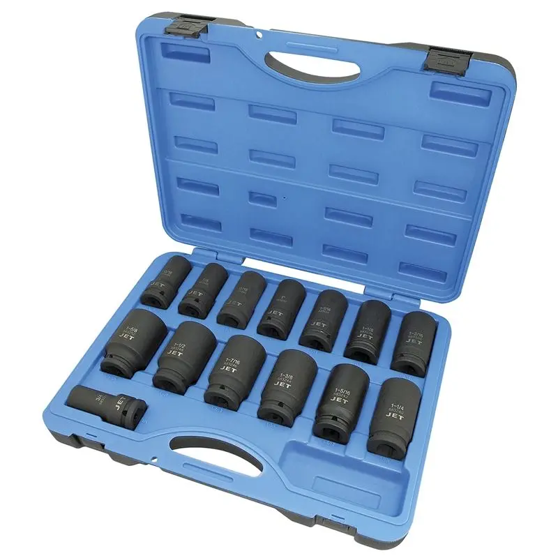 Jet 14-Piece 3/4-Inch Drive Deep Sae Impact Socket Set (6-Point) 1