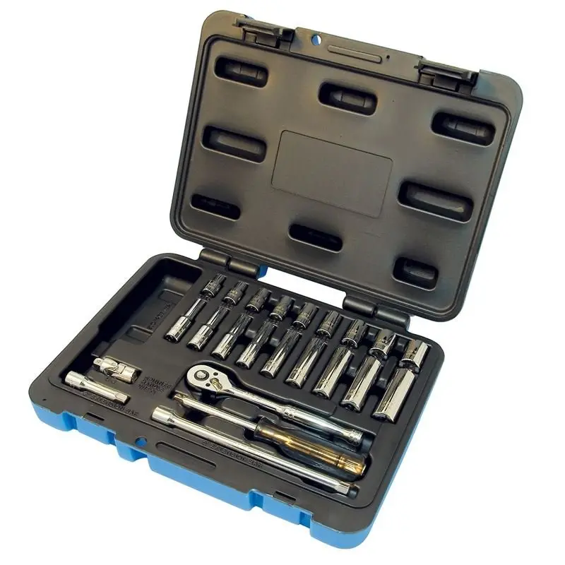 Jet 600115 24-Piece 1/4-Inch Drive Sae Socket Wrench Set – 6-Point 1