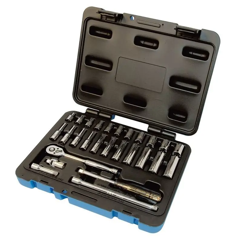 Jet 600116 28-Piece 1/4-Inch Drive Metric Socket Wrench Set – 6-Point 1