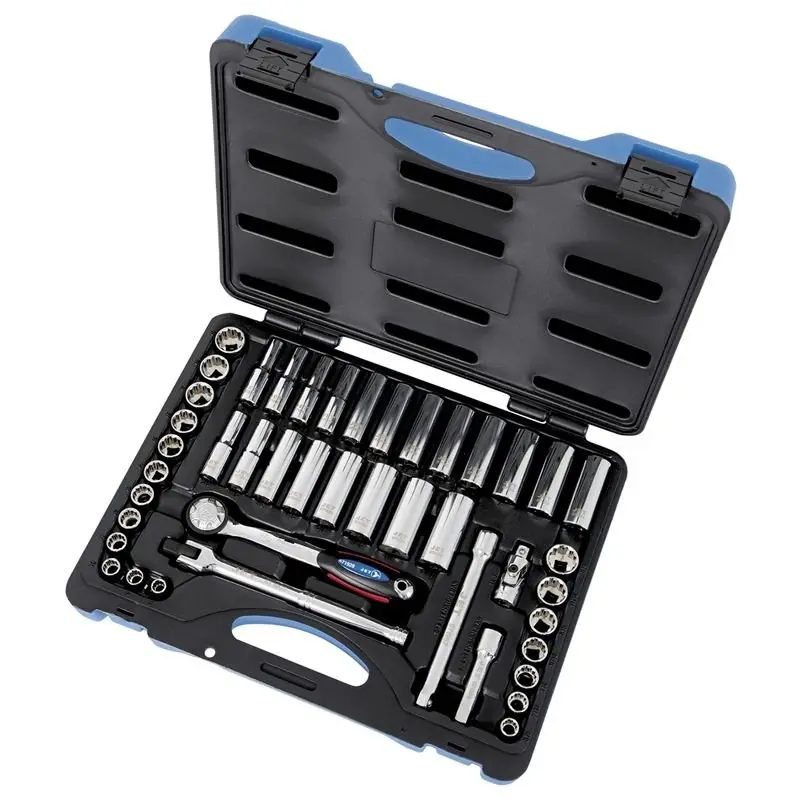 Jet 600242 45-Piece 3/8" Drive Sae/Metric 12-Point Socket Set 1