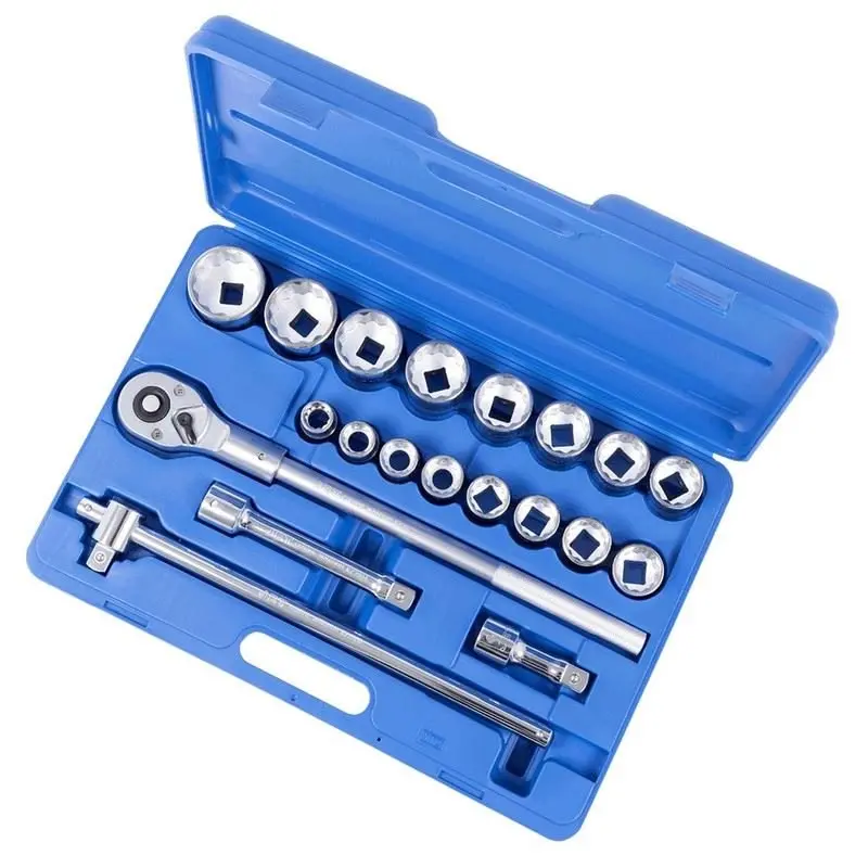 Jet 600407 21-Piece Metric Socket Set — 3/4" Drive, 12-Point 1