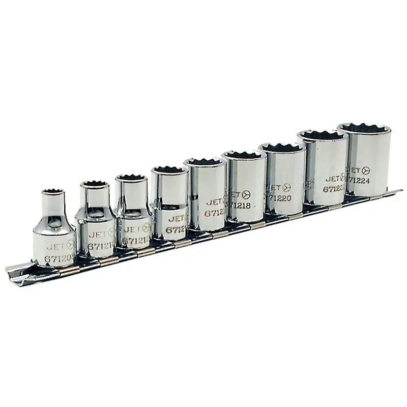Jet 601227 9-Piece 3/8" Drive Sae 12-Point Socket Set 1