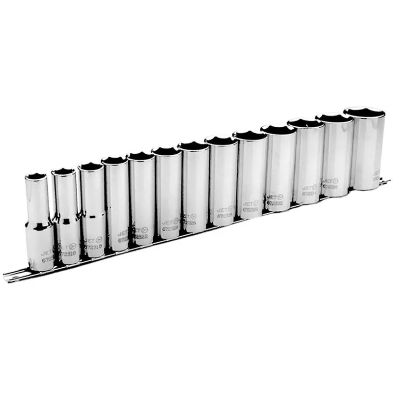 Jet 601313 13-Piece 1/2-Inch Drive Deep Sae Socket Set – 6-Point 1
