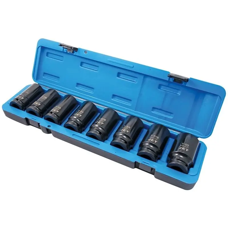 Jet 8-Piece 3/4-Inch Drive Deep Sae Impact Socket Set (6-Point) 1