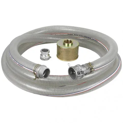 King Kw-252 2-Inch By 25-Foot Pvc Suction Hose Kit For Water Pumps 1