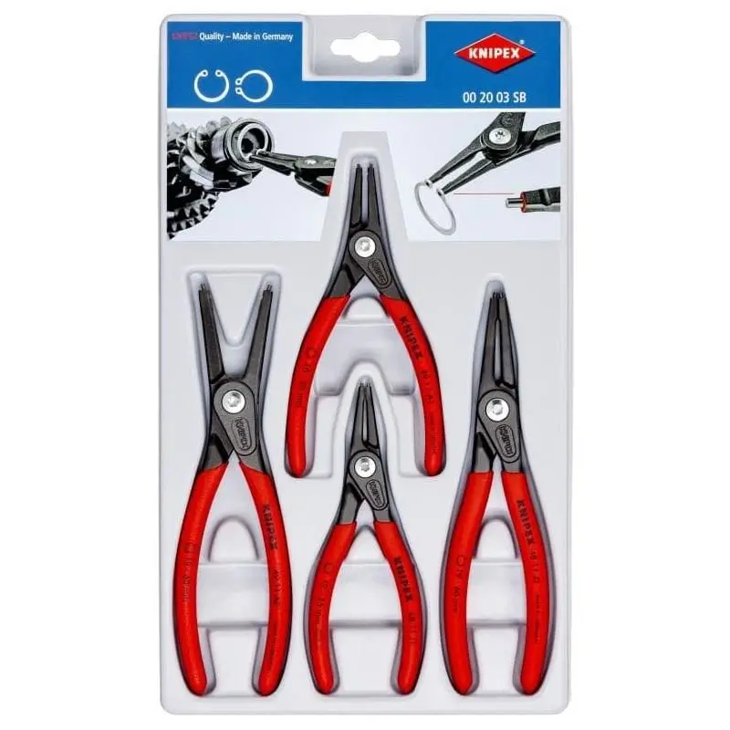 Knipex 00 20 03 Sb Precision Snap-Ring Pliers Set – 4-Piece Circlip Tool Kit 1