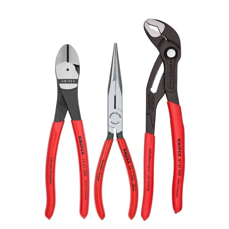 Knipex 00 20 08 Us2 3-Piece Premium Plier Set – Ergonomic Grip Design 1