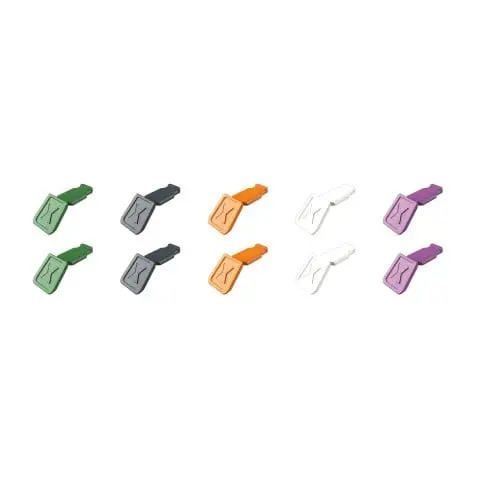 Knipex 00 61 10 02 Knipextend Color-Coded Tool Clips – 10-Piece (Green, Dark Gray, Orange, White, Violet) 1