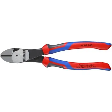 Knipex 74 02 200 High-Leverage Diagonal Cutters – 8" Compact Cutting Power 1