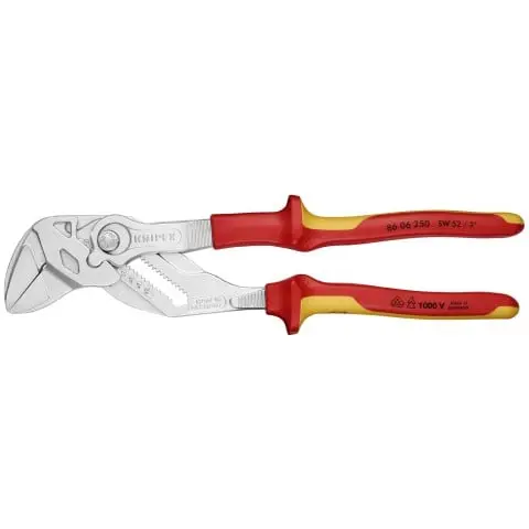 Knipex 86 06 250 Insulated Pliers Wrench – 10", 1000V Rated 1