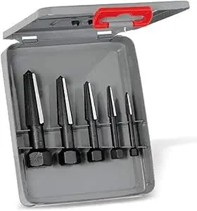 Knipex 9R 471 904 Screw Extractor Set – Double-Edged, 5-Piece (Sizes 1–5) In Plastic Tube 1