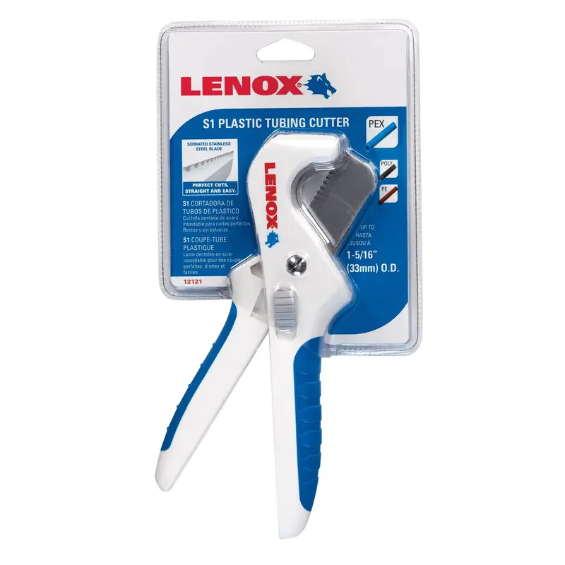 Lenox 12121S1 Scissor-Style Plastic Pipe Cutter – Up To 1-5/16-Inch Od 1