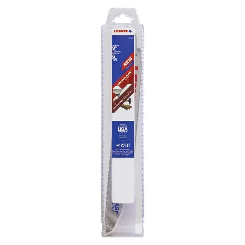 Lenox 22763Osb966R Bi-Metal Demolition Reciprocating Saw Blades — 9", 6 Tpi, 50-Pack 1