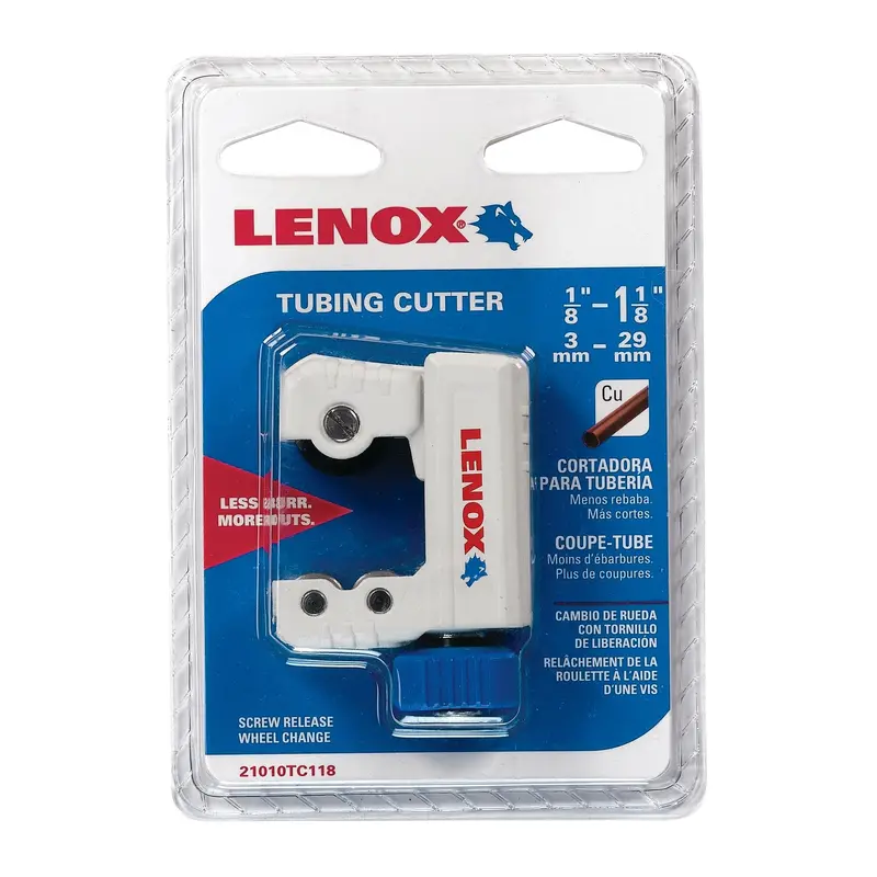 Lenox Manual Tube Cutter — Adjustable 1/8–1-1/8 In Capacity For Clean Pipe Cuts 1