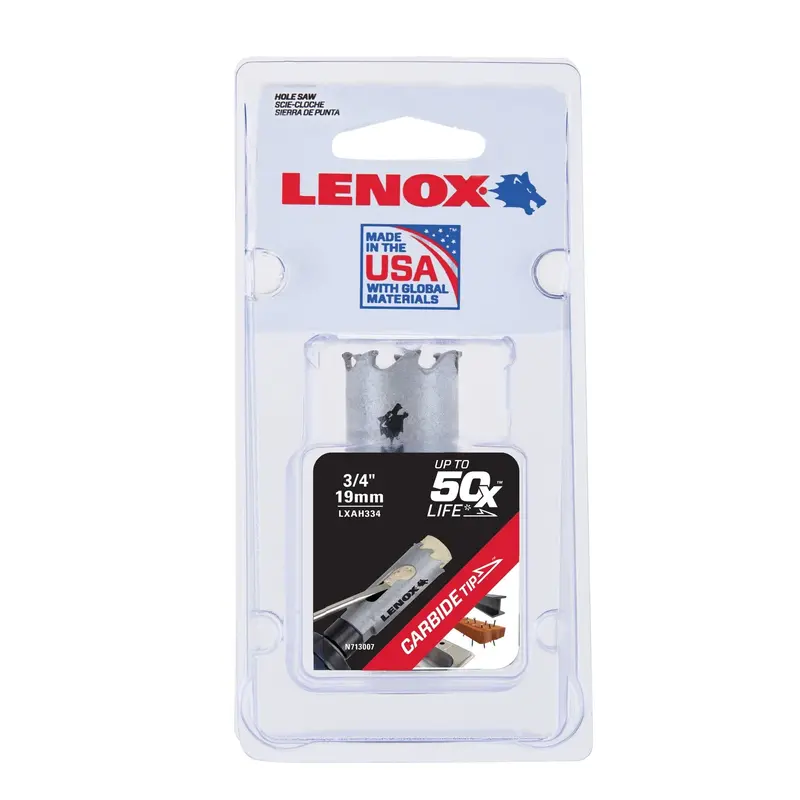 Lenox Speed Slot Carbide-Tipped Hole Saw — 19Mm (3/4 Inch) 1