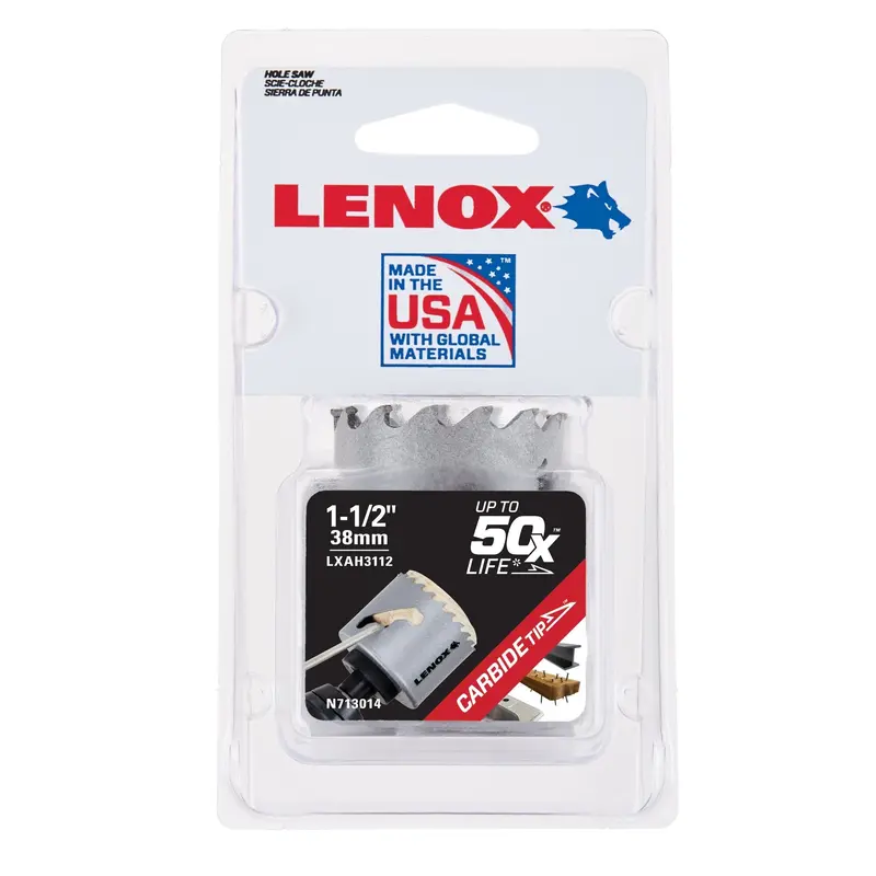 Lenox Speed Slot Carbide-Tipped Hole Saw — 38Mm (1-1/2 Inches) 1