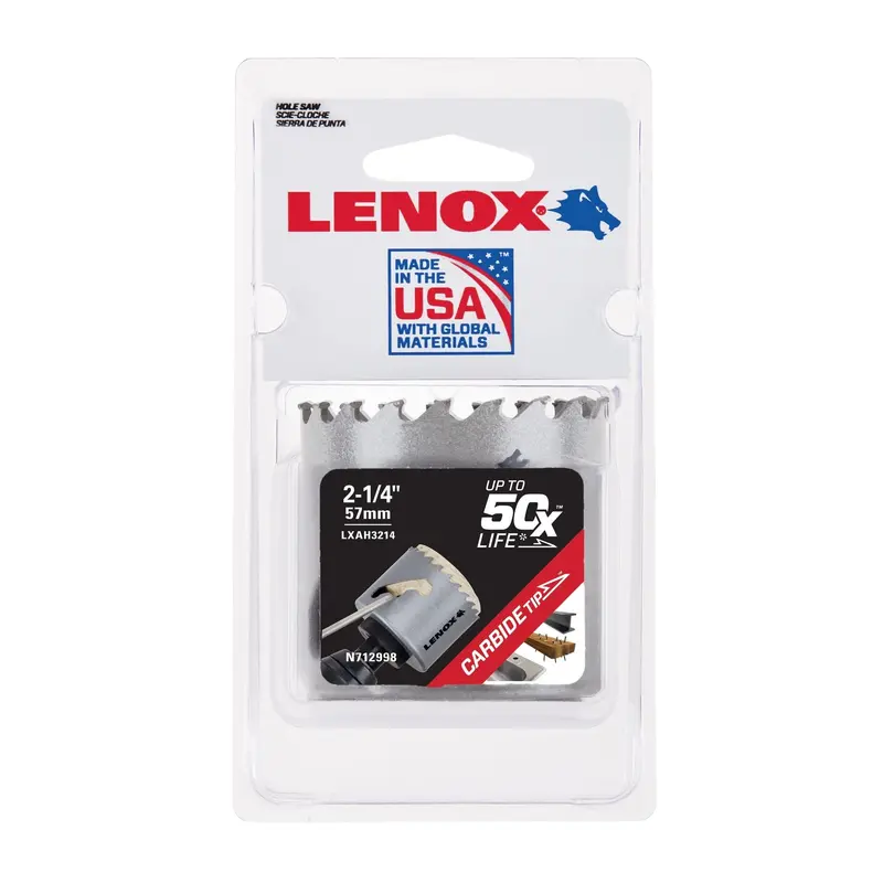 Lenox Speed Slot Carbide-Tipped Hole Saw — 57Mm (2-1/4 Inches) 1