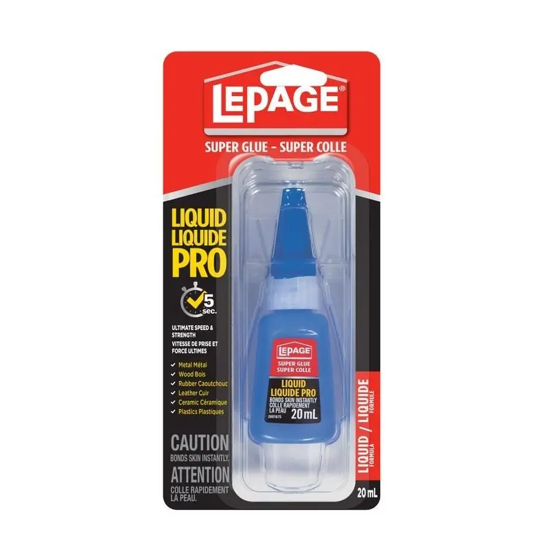 Lepage Liquid Pro Super Glue (Clear Formula) – 20 Ml Fast-Setting Adhesive 1