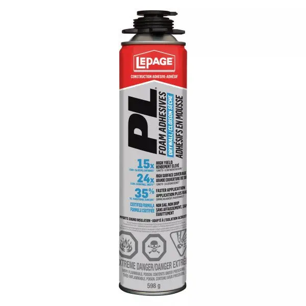 Lepage Pl Drywall Foam Adhesive, 598 G – Gun-Grade 1
