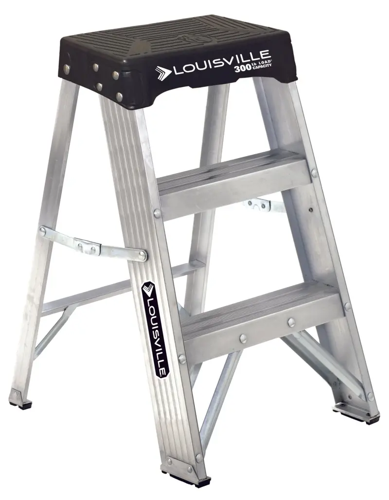Louisville Ladder 2-Foot Aluminum Step Stool – Lightweight & Portable 1