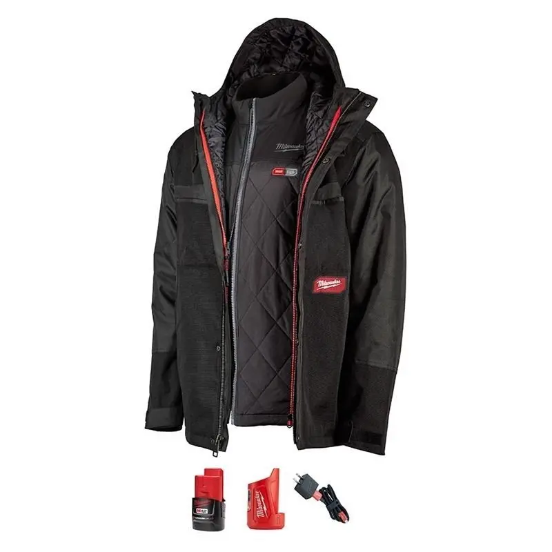 M12 Axis Heated Layering System – 12V Lithium-Ion With Gridiron Workshell (3X, Black) 1