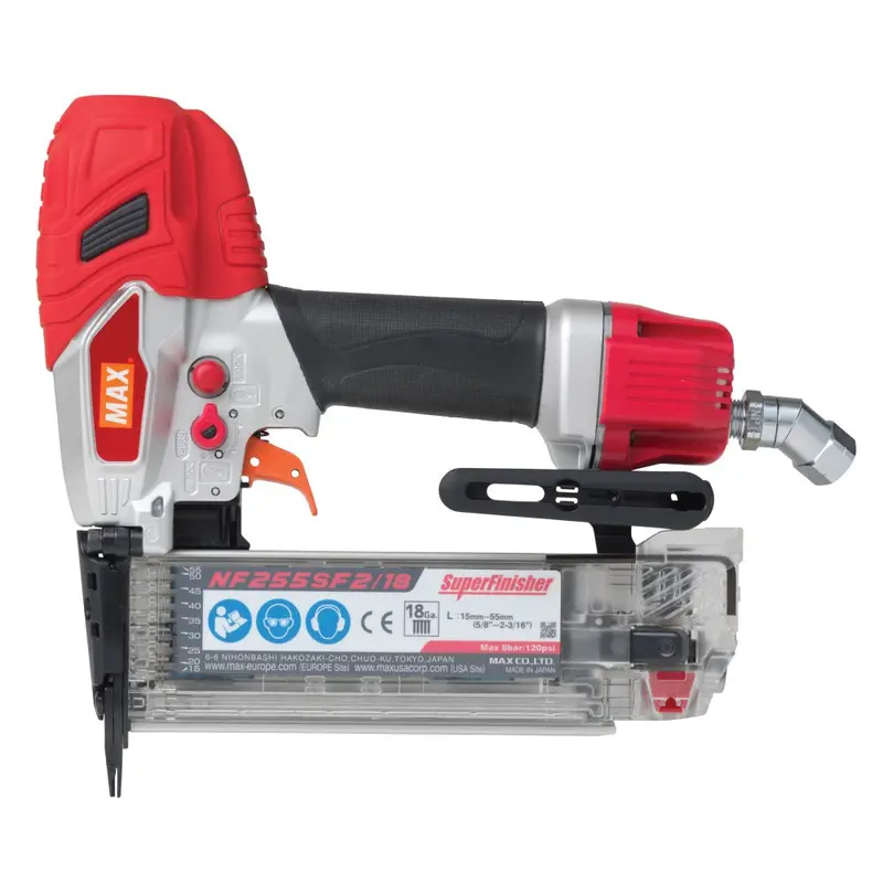 Max Nf255Sf2 18-Gauge Brad Nailer – Adjustable Depth, Drives Fasteners Up To 2-1/8" 1