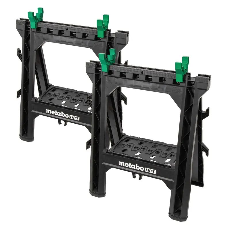 Metabo Hpt Heavy-Duty Folding Sawhorses – 2-Piece Set 1