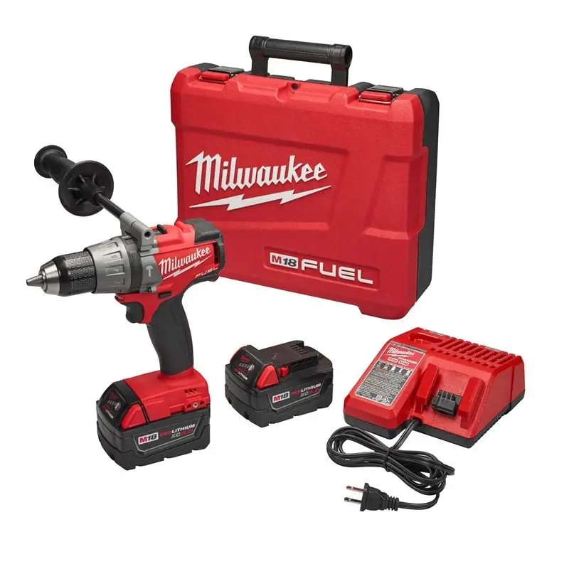 Milwaukee 2704-22 M18 Fuel 1/2" Hammer Drill/Driver Kit — Tool + Battery + Charger 1