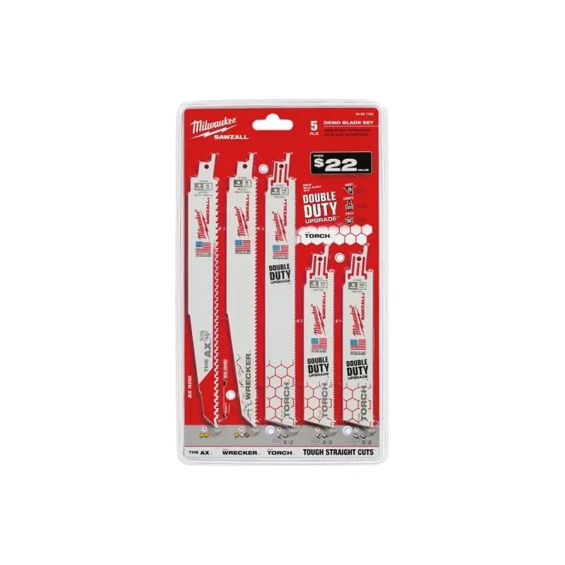 Milwaukee 5-Piece Demolition Sawzall Blade Set 1