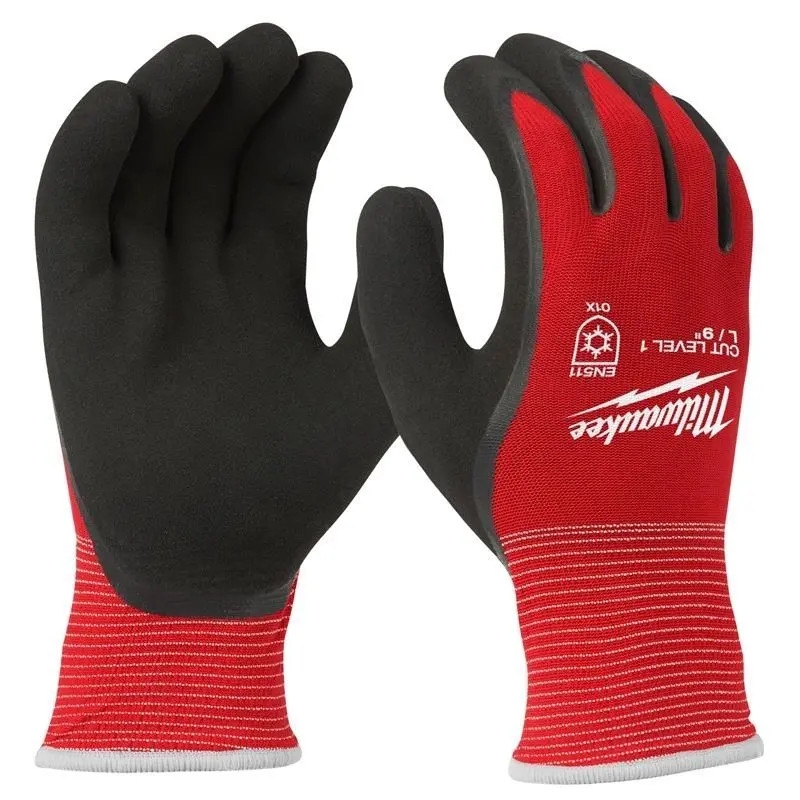 Milwaukee Cut Level 1 Cold-Weather Insulated Dipped Gloves 1