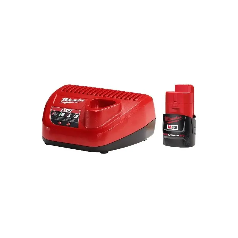 Milwaukee M12 2.0 Ah Starter Kit – Essential Batteries And Charger For Compact Tools 1
