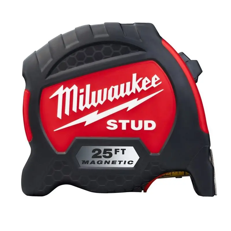 Milwaukee Magnetic Stud Tape Measure – 25Ft, Wide Blade, Strong Magnet 1