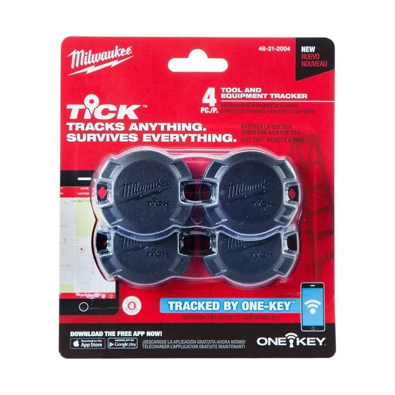 Milwaukee Tick Tool And Equipment Tracker – 4-Pack (48-21-2004) 1