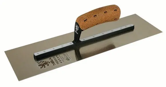 Nela Nl10403511Bk Premium Stainless Steel Trowel – 4.5" X 14", Bikogrip Cork Handle 1
