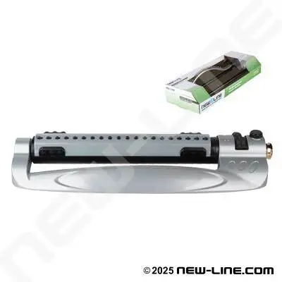 New Line N597Dm Heavy-Duty Oscillating Sprinkler — 20-Jet, Covers Up To 4080 Sq Ft 1