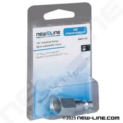 New Line Xncp-20 Industrial Nipple – 1/4" Male Npt X 1/4" Female Npt 1