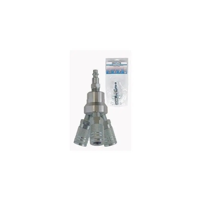 New Line Xrncc-025-025I Industrial Quick-Connect Manifold — 3-Coupler With Nipple 1