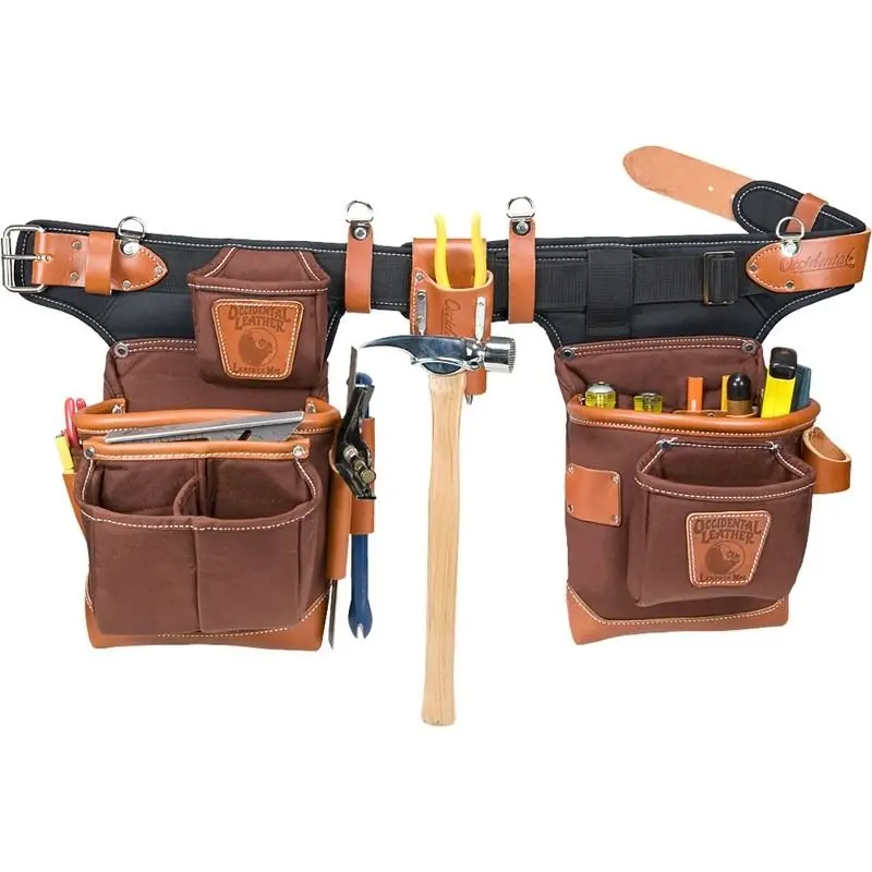 Occidental Leather 9855 Adjust-To-Fit Fat Lip Tool Bag Set – Café Colorway 1