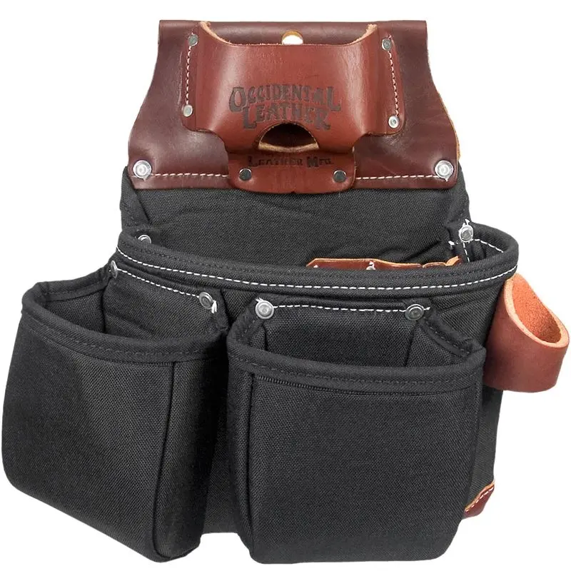 Occidental Leather B8018Db Oxylights 3-Pouch Tool Bag – All-Black Variant 1