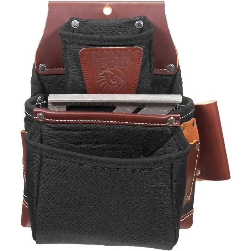 Occidental Leather B8060 Oxylights 3-Pouch Fastener Bag – Black 1