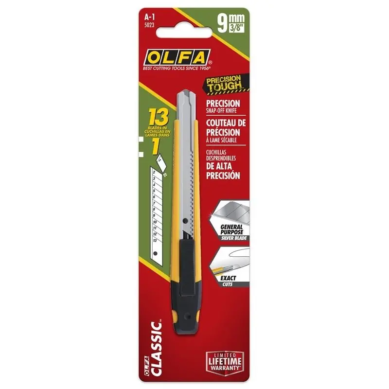 Olfa A-1 9Mm Slide-Lock Utility Knife With Compact Design 1