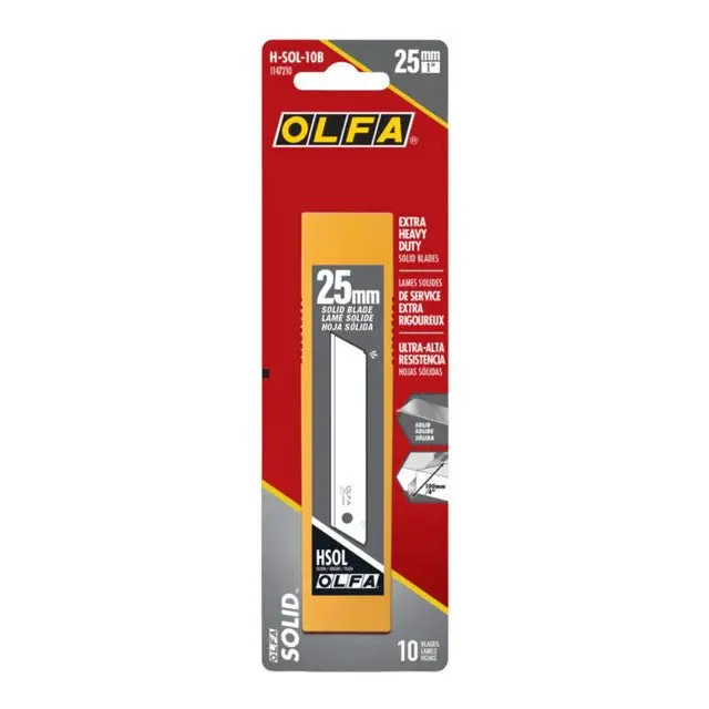 Olfa H-Sol-10B Solid Utility Blades – 25Mm, 10-Pack 1