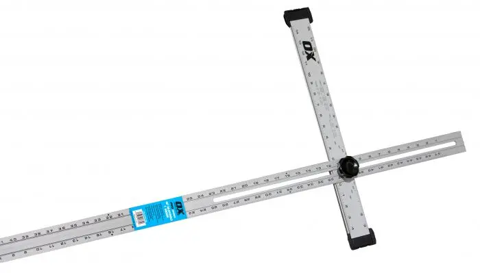 Ox P501348 48-Inch Adjustable T-Square – Imperial Scale 1