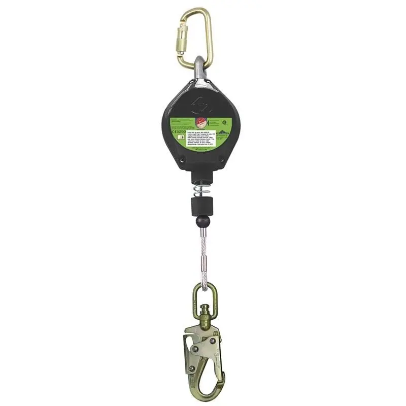 Peakworks 20Ft Leading Edge Self-Retracting Lifeline – 3/16" Galvanized Cable, Aluminum Housing 1