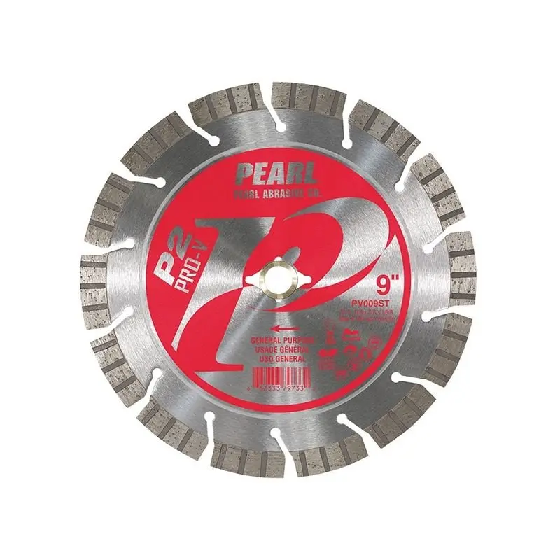 Pearl P2 Pro-V 9-Inch Segmented Turbo-Rim Diamond Blade – Fast, Versatile Cutting 1