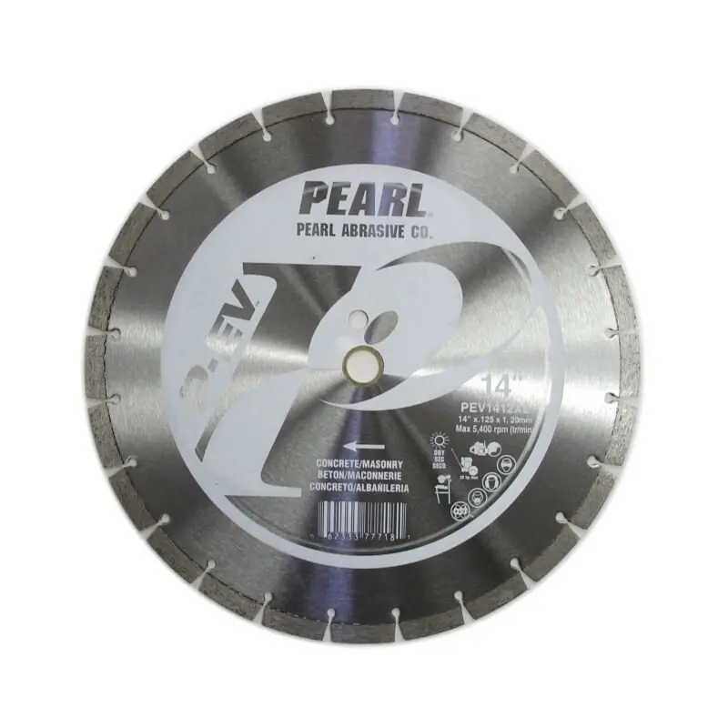 Pearl Pev1412Xl Segmented Diamond Blade For Concrete & Masonry — 14" X 0.125" X 20 Mm 1