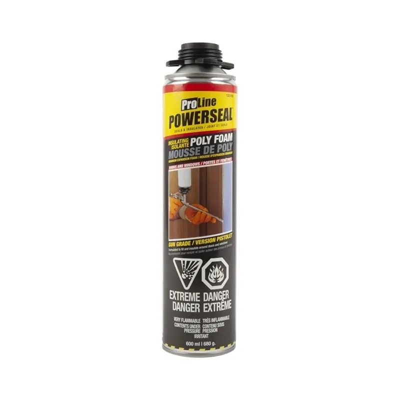 Powerseal 123155 Window & Door Foam Sealant – 680G Canister, No-Straw Formula 1