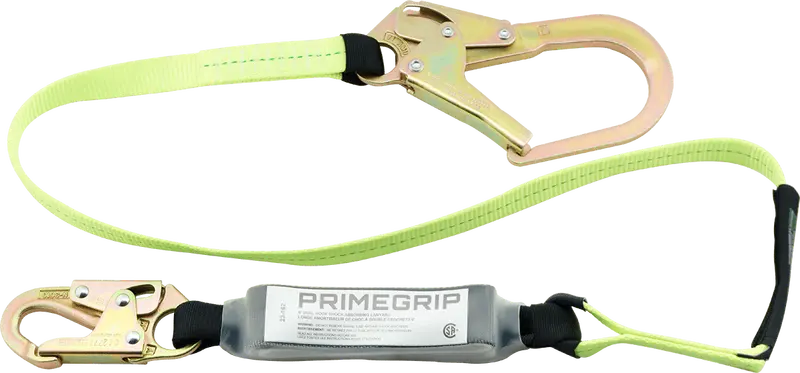 Primeline Dual-Hook 6-Foot Shock-Absorbing Lanyard 1